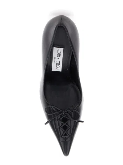 Jimmy Choo Scarlett 95 Leather Pumps In Black