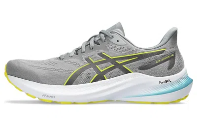 Asics Gt-2000 12 'sheet Rock Bright Yellow' In Gray