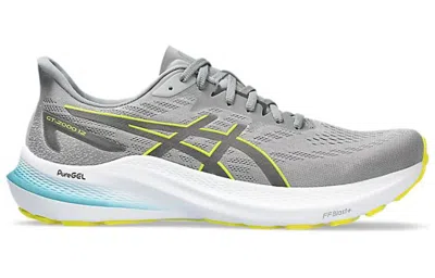 Asics Gt-2000 12 'sheet Rock Bright Yellow' In Gray