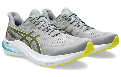 Asics Gt-2000 12 'sheet Rock Bright Yellow' In Gray