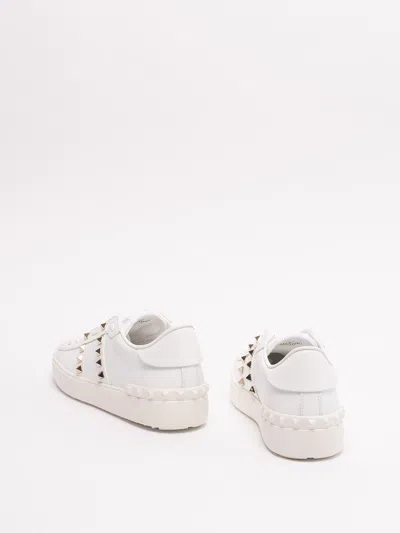 Valentino White Rockstud Untitled Sneakers