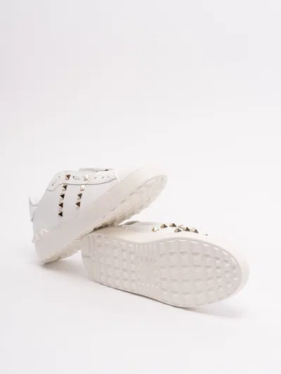 Valentino White Rockstud Untitled Sneakers
