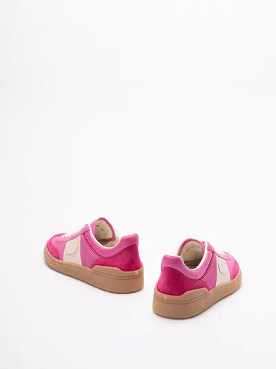 Valentino Upvillage Embossed Leather-trimmed Paneled Suede Sneakers
