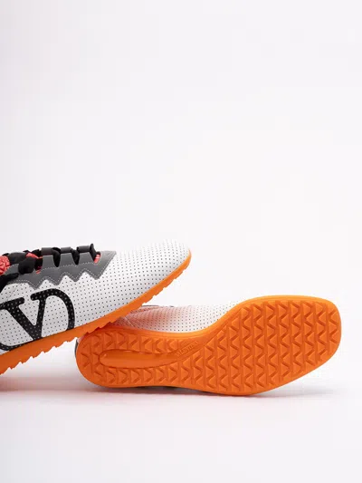 Valentino Chromathon Low-top Sneakers In Perforated Leather