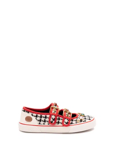 Valentino Dollyboard Cotton Sneakers In Red