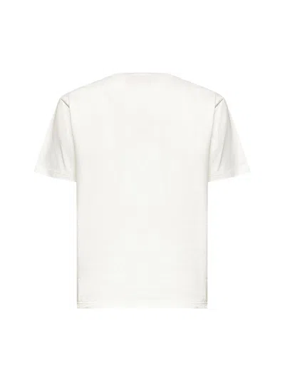 Valentino Mens Avorio Logo-print Crew-neck Cotton-jersey T-shirt In White