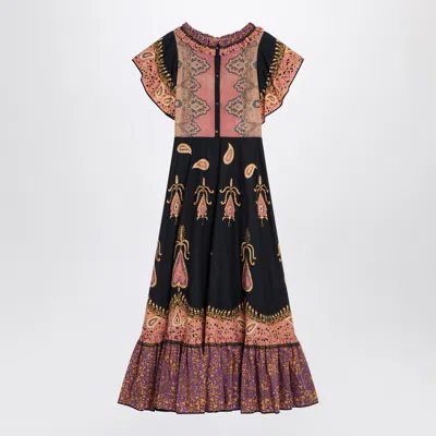 Valentino Printed Midi Dress In Cotton Muslin Women