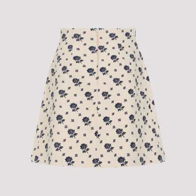 Valentino A-line Skirt In Wool And Silk Blend