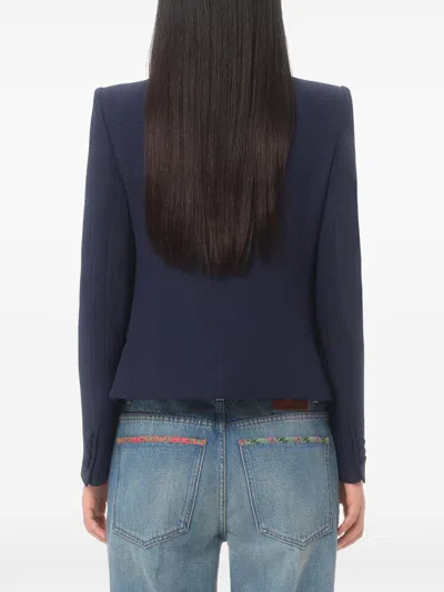 Valentino Tailored Bow-detail Jacket Crafted From Lightweight Viscose