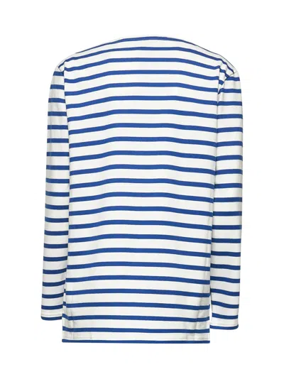 Valentino Long Sleeve Cotton T-shirt With Striped Pattern