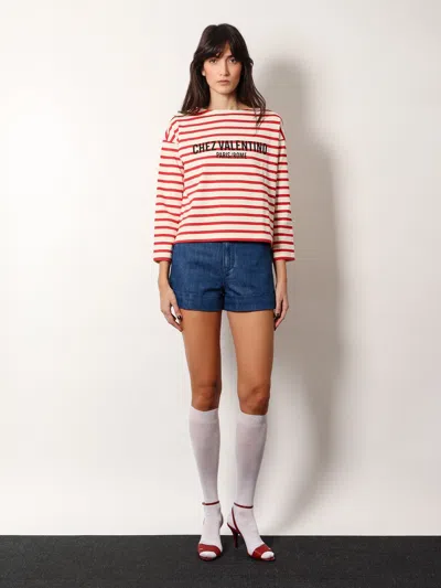 Valentino Women  Blue Shorts