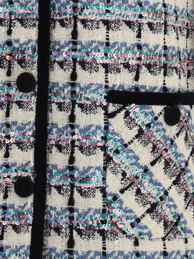 Valentino Sequined Tweed Vest For Chic Looks