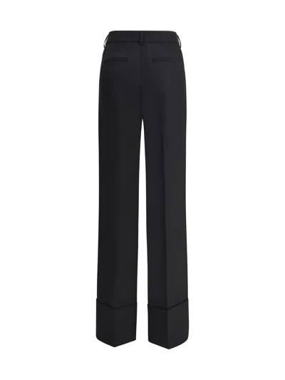 Valentino Women Virgin Wool Pants In Black