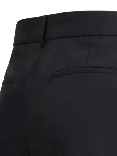 Valentino Women Virgin Wool Pants In Black