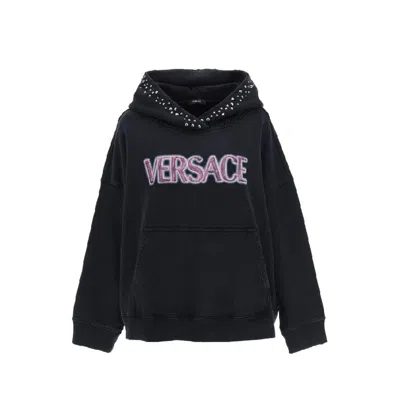 Versace Cotton Logo Sweatshirt Women