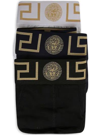 Versace Men Set Of 3 Greca Medusa Head Briefs