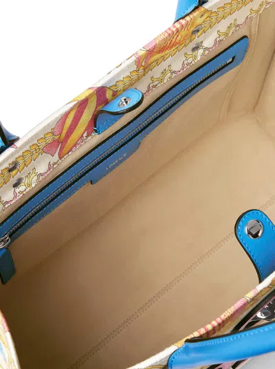 Versace Multicolor Tote Bag With Medusa Detail On The Front And All-over Underwater Barocco Print In