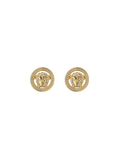 Versace Women Medusa Earrings In Gold
