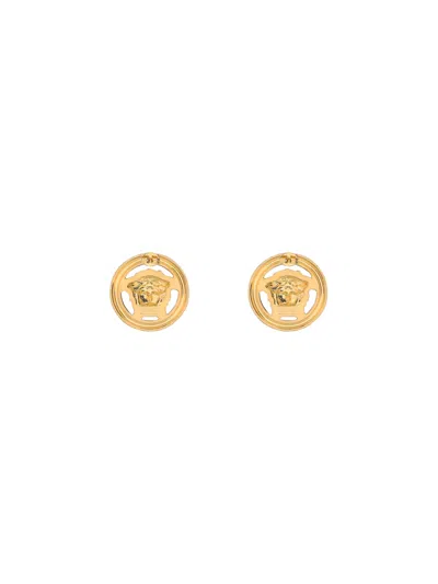 Versace Women Medusa Earrings In Gold