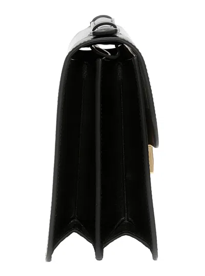 Victoria Beckham 'dorian' Black Shoulder Bag With Adjustable And Removable Shoulder Strap And Logo P