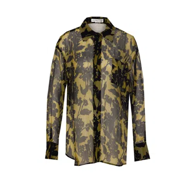 Victoria Beckham Floral Pattern Pyjama Shirt With Chest Pocket