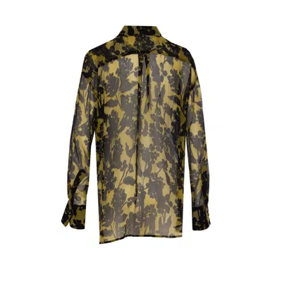 Victoria Beckham Floral Pattern Pyjama Shirt With Chest Pocket