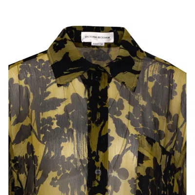 Victoria Beckham Floral Pattern Pyjama Shirt With Chest Pocket