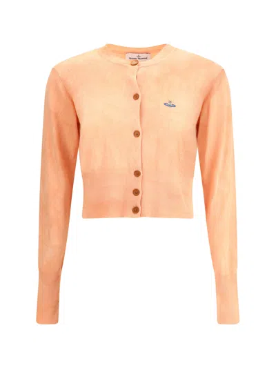 Vivienne Westwood Bea Cropped Cardigan With Signature Embroidery