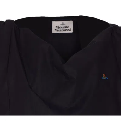 Vivienne Westwood Women Heart Asymmetric Cotton Top In Black