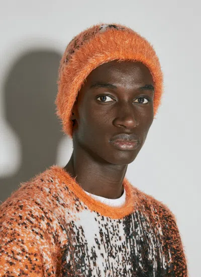 Y/project Men Gradient Hairy Knit Beanie Hat
