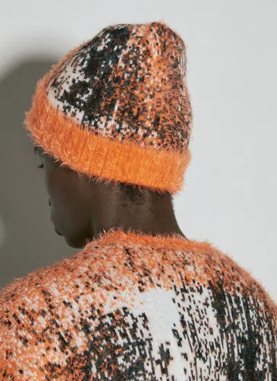 Y/project Men Gradient Hairy Knit Beanie Hat