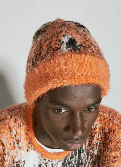 Y/project Men Gradient Hairy Knit Beanie Hat
