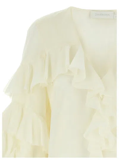 Zimmermann 'acacia Ruffle' Blouse