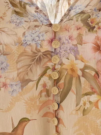 Zimmermann Illuminate Drawn Shirt And Blouse Pink