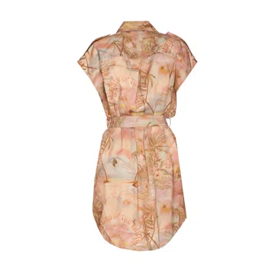 Zimmermann Illuminate Sleeveless Tunic Guava Morning