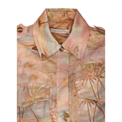 Zimmermann Illuminate Sleeveless Tunic Guava Morning