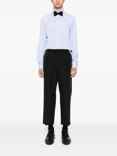 Tom Ford Gingham Shirt In Blue