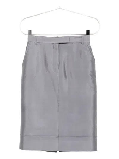Thom Browne Midi Skirt In Gray