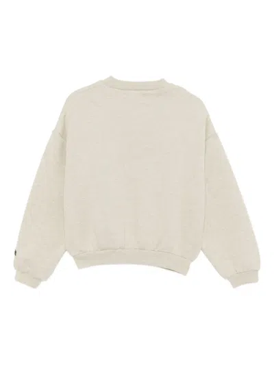 Essentials Kids Beige Fleece Crewneck Sweatshirt In Neutral