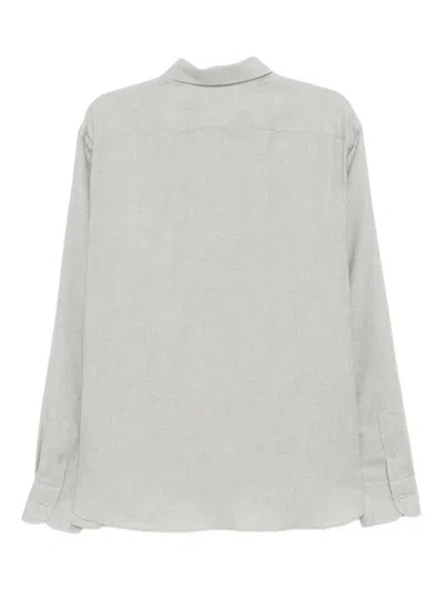 Tom Ford Melange Fluid Shirt In White