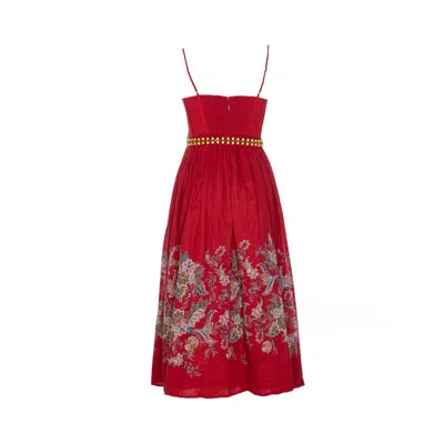 Zimmermann Rhiannon Belted Paisley-print Cotton-voile Midi Dress