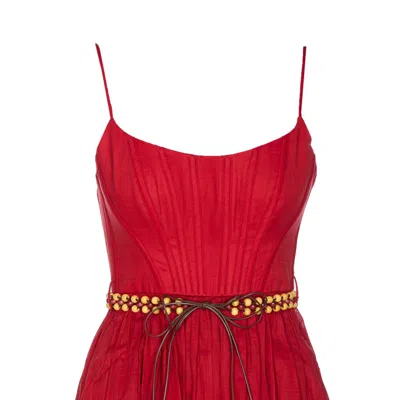 Zimmermann Rhiannon Belted Paisley-print Cotton-voile Midi Dress
