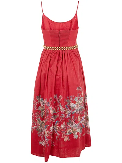 Zimmermann Rhiannon Belted Paisley-print Cotton-voile Midi Dress