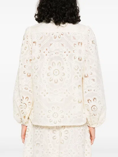 Zimmermann Floral-embroidered Shirt