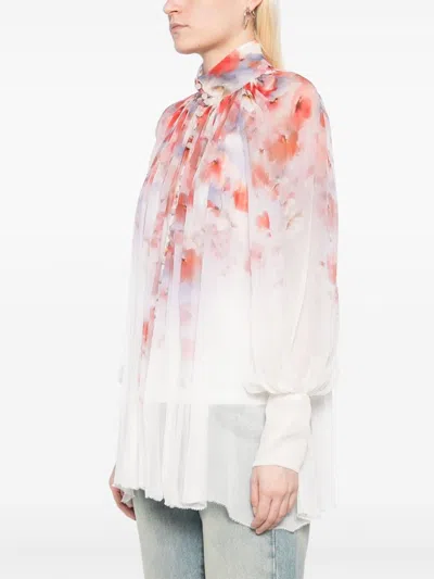 Zimmermann Crush Smock Blouse Clothing In Multi