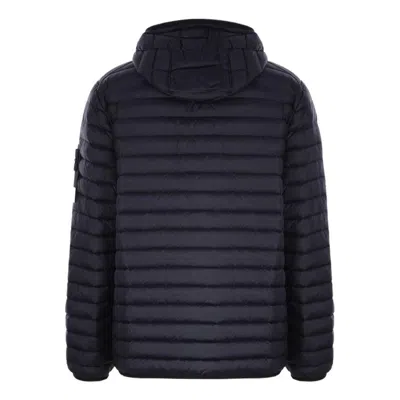 Stone Island Compass-patch Padded Short Jacket In Black