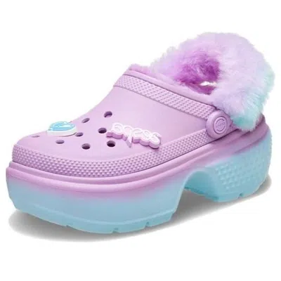 Crocs X Aespa Stomp Faux Fur Lined Clog