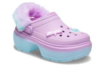 Crocs X Aespa Stomp Faux Fur Lined Clog