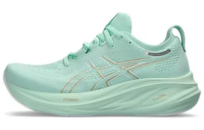 Asics Gel-nimbus 26 Wide 1012b602-300 Womens 5.5 Mint Tint Running Shoes Zpo3052