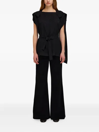 Ferragamo Bluse Mit Monogramm In Black